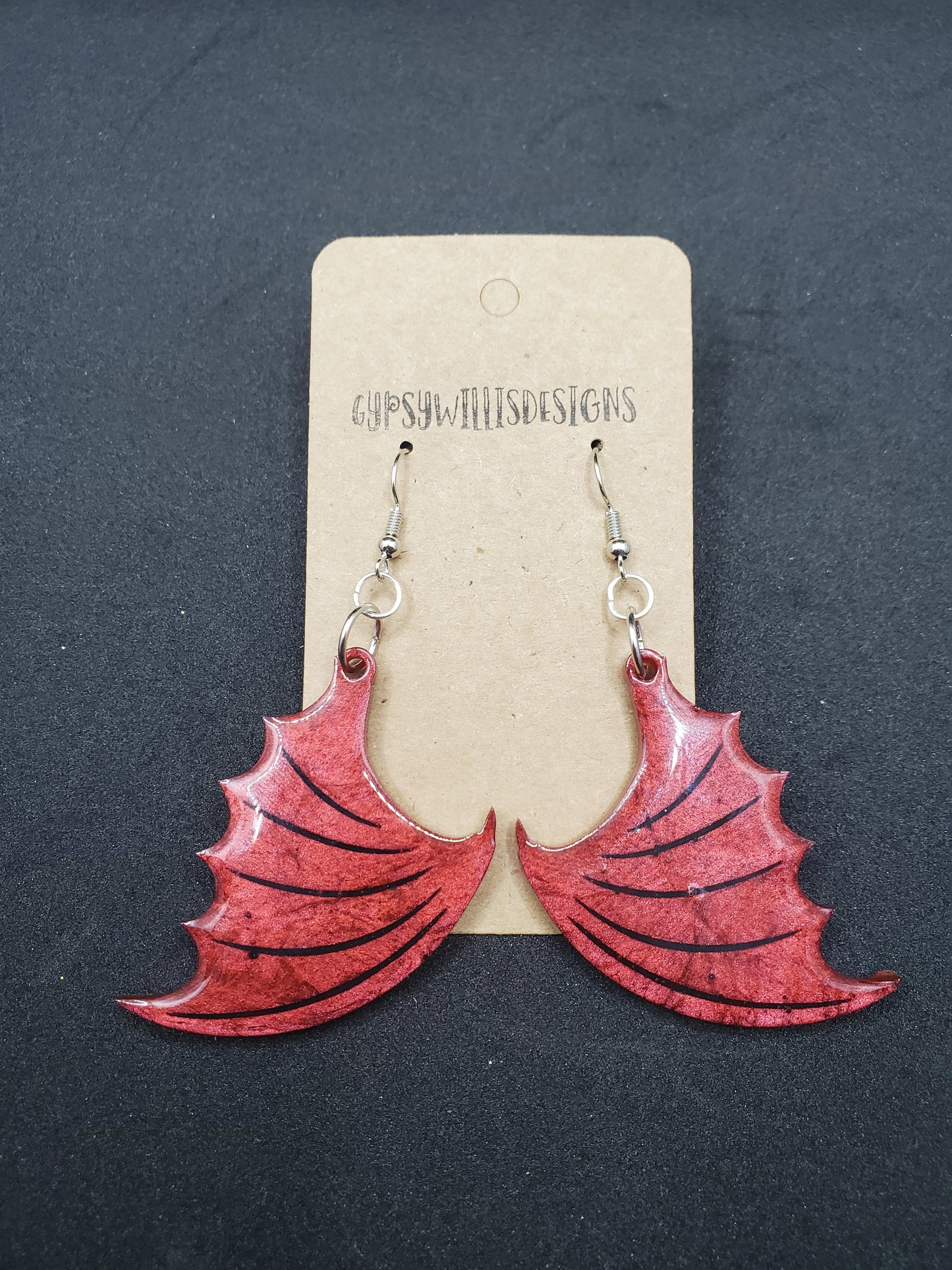 Bat Boy Dangle Earrings