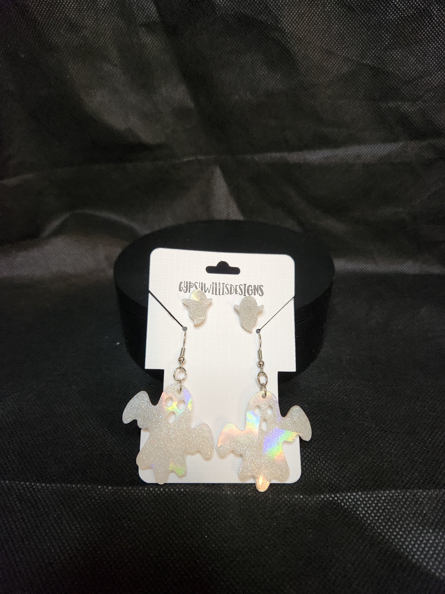 Holographic Ghost Earring Set
