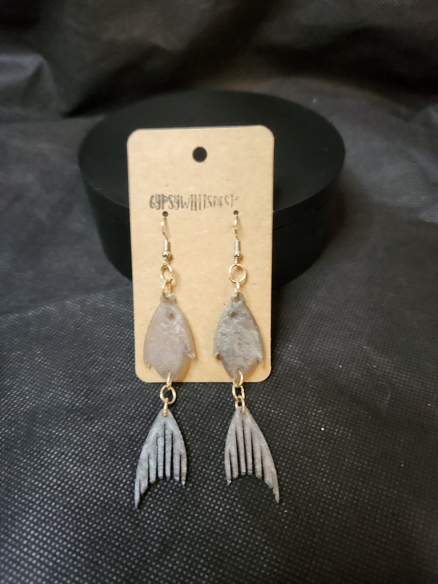 Shimmering Fish Dangle Earrings
