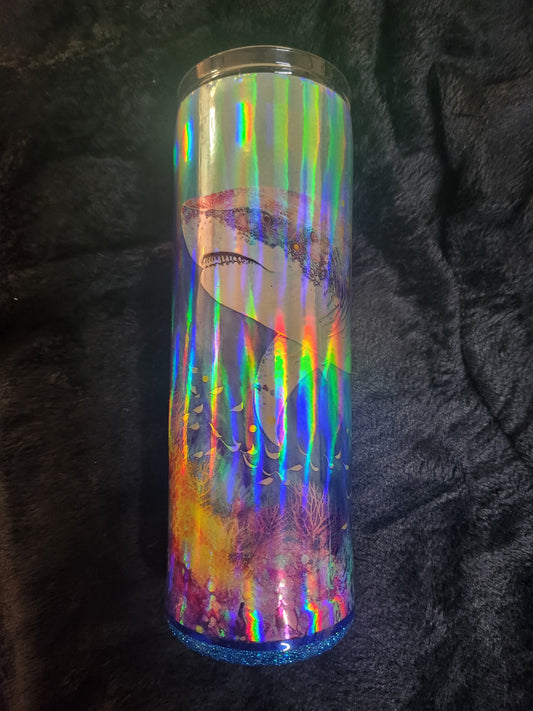 Holographic Great White Shark 20 oz Cup