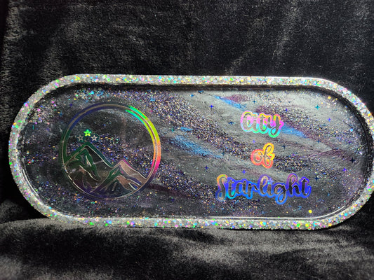 All The Stars Oval Tray