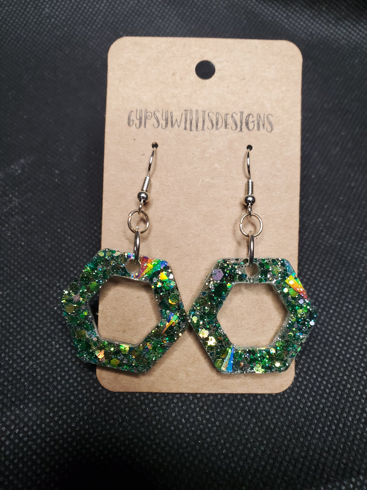 PotterHead Holo Hexagon Earrings