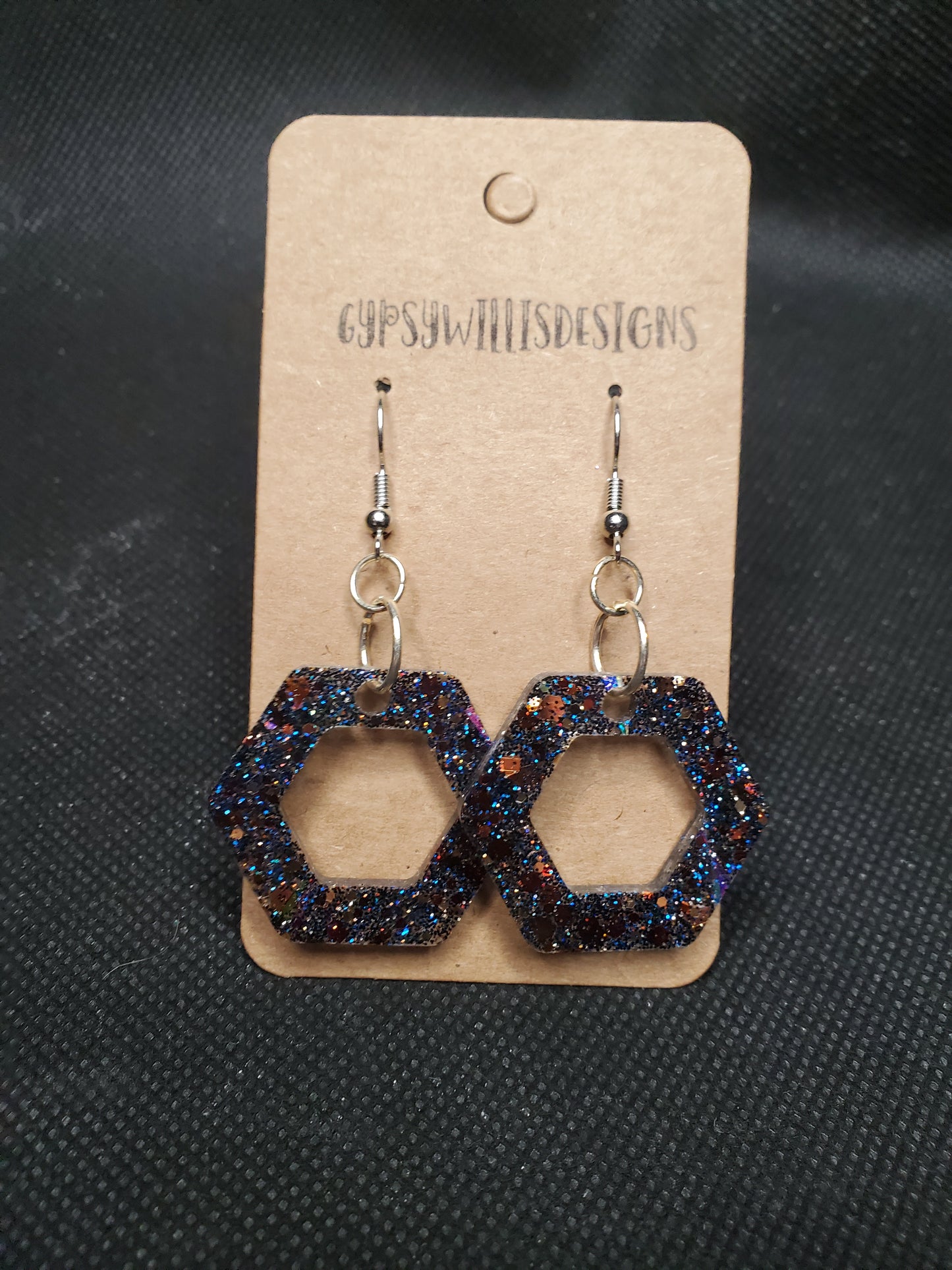 PotterHead Holo Hexagon Earrings