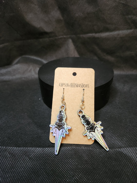 Spider Dagger Earrings