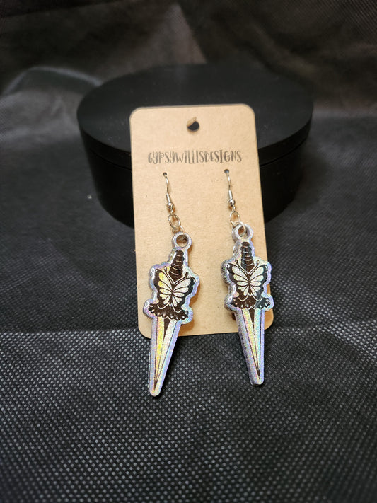 Butterfly Dagger Earrings