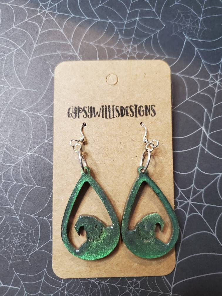 Oogie Boogie Inspired Dangle Earrings